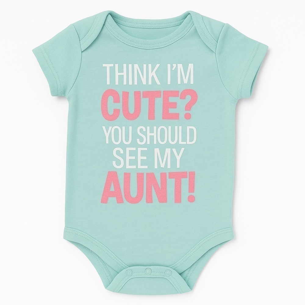 Think I’m Cute You Should See My Aunt Onesie